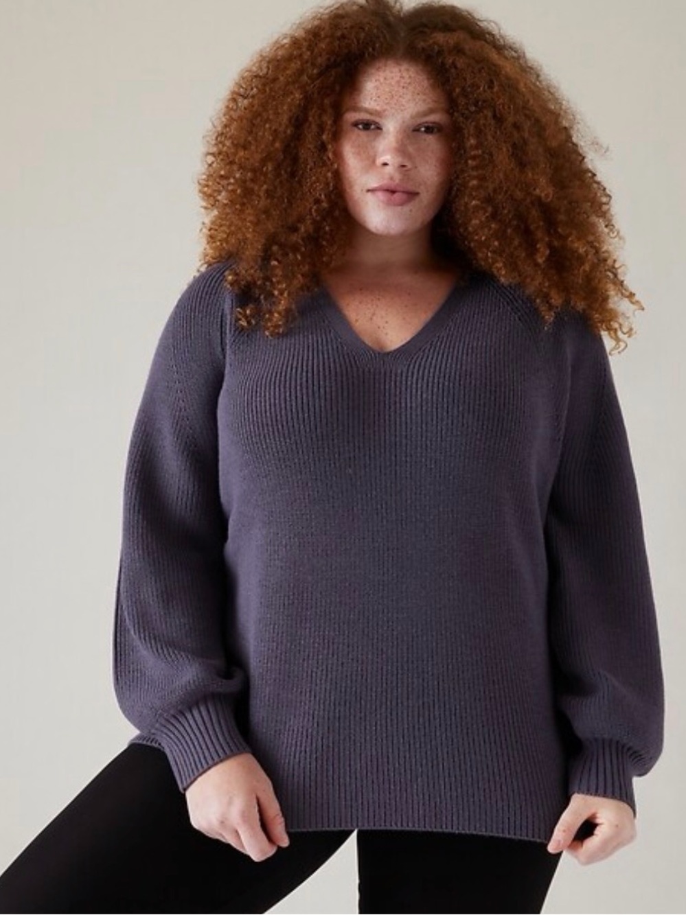 Athleta En Route Hanover Ribbed Sweater